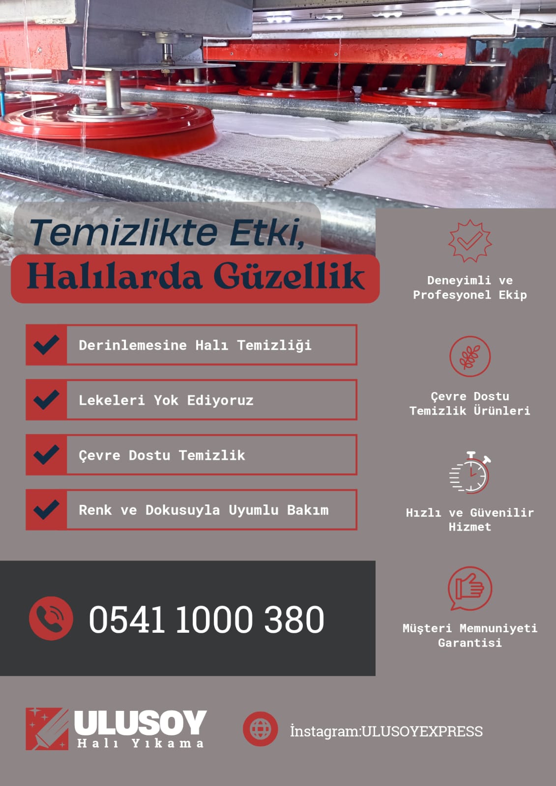 Yavuzlar mahallesi en yakın halı yıkama fabrikası Ulusoy Halı Yıkama Fabrikası